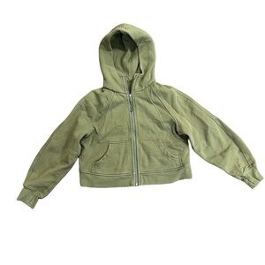 Lululemon Scuba Oversized Half Zip - Green Twill - Size XS/S